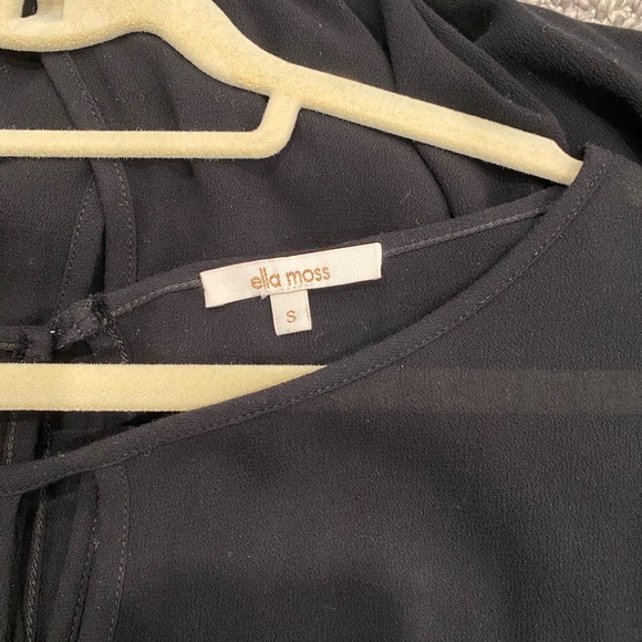 Ella Moss long sleeve blouse with draped crossover in front and back - Picture 3 of 4